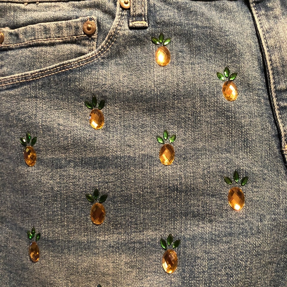 Embellished New denim shorts-12 FINAL PRICE!